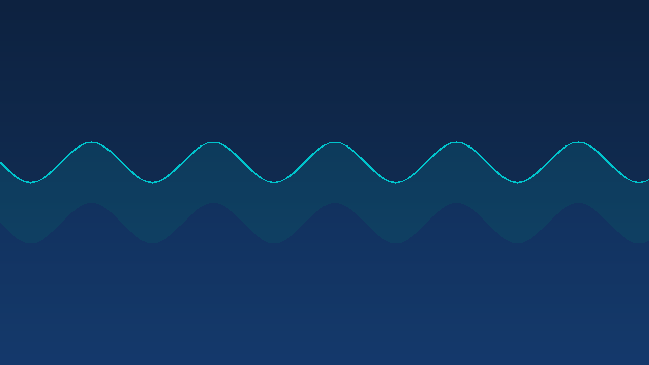 Abstract wave visual representing calm, structured engagement